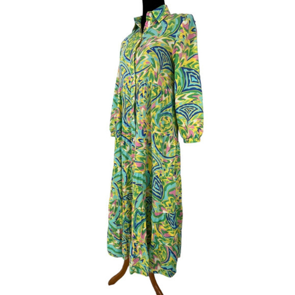 Colorful Patterned Maxi Dress - Picture 2 of 12